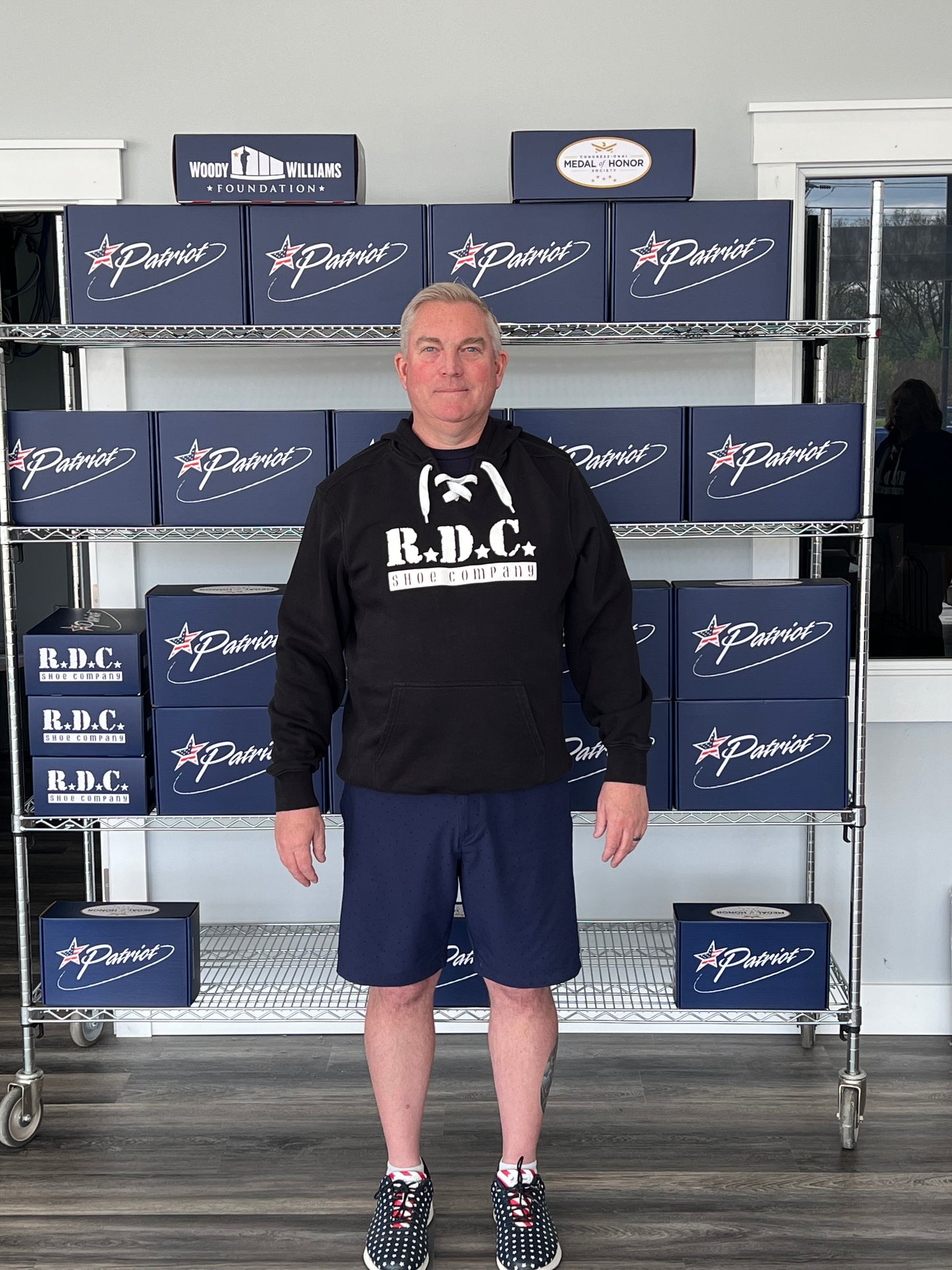 Black R.D.C. Shoe Company Hockey Sweatshirt